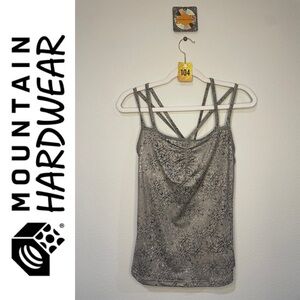 #104 Mountain Hardwear Floral Sporty Athletic Strappy Top size Small